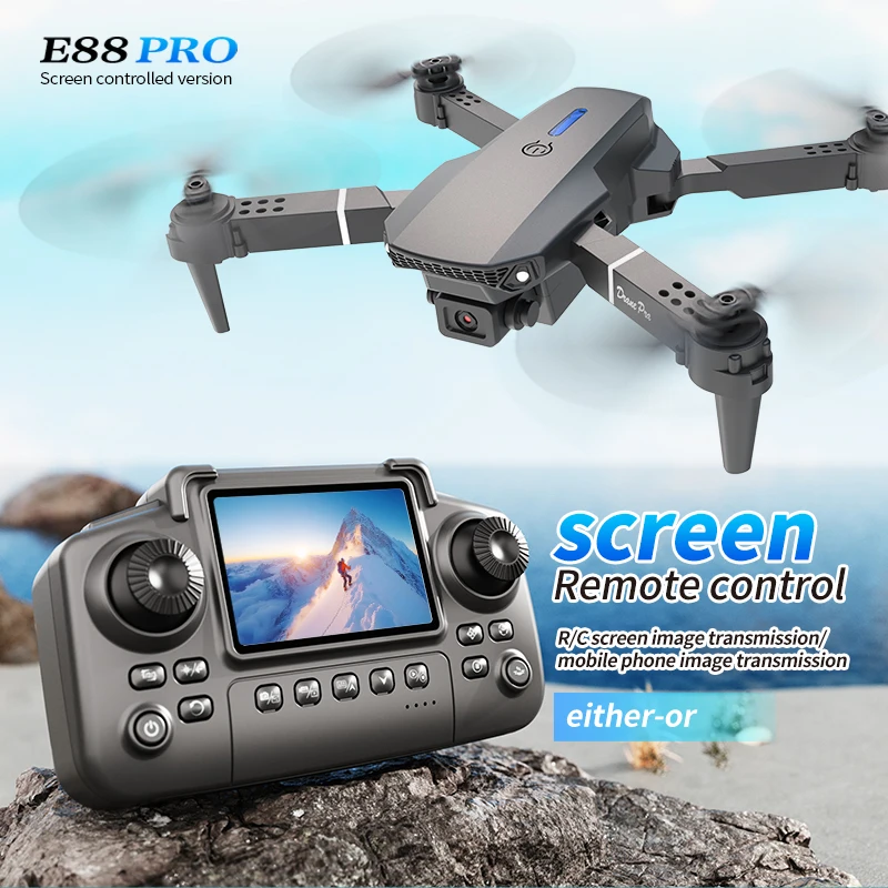 Diy Drone Electronics - โดรนรุ่น Professional E88 PRO พร้อมหน้าจอ กล้อง