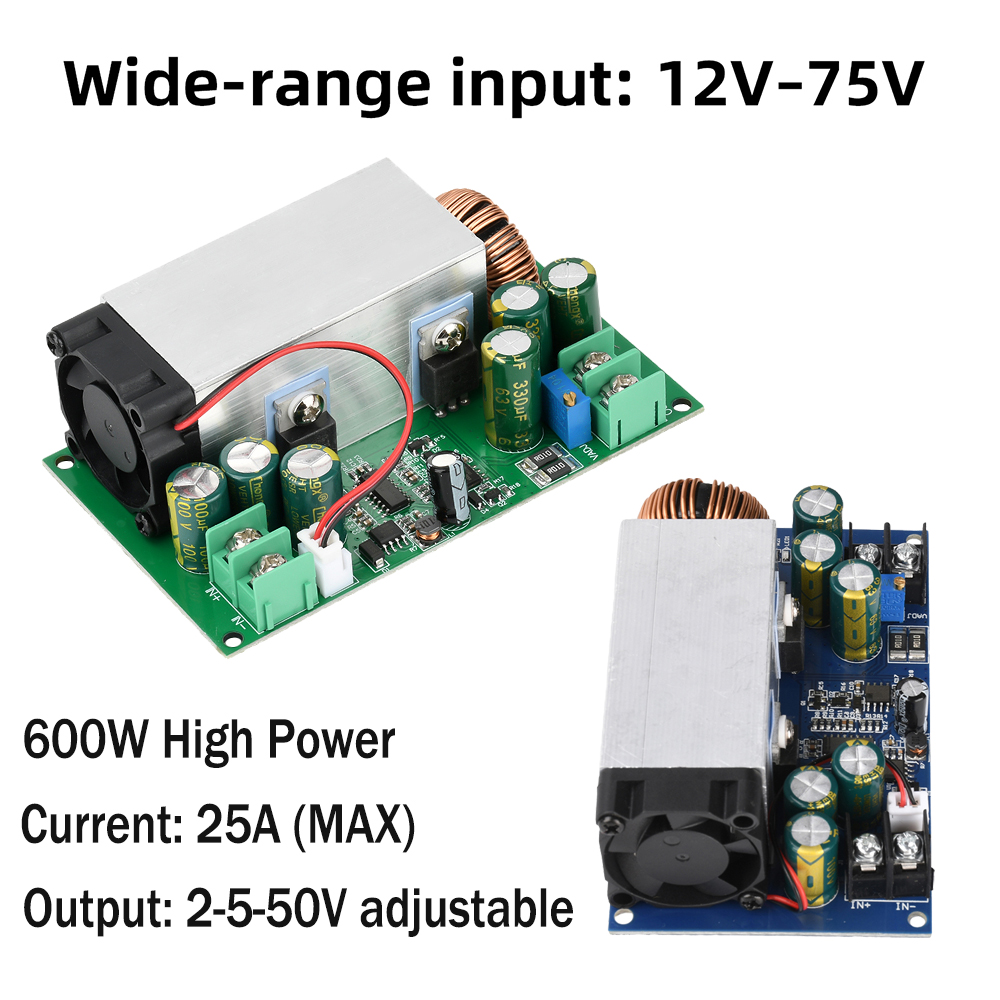 Dc Power Supply Variable - โมดูลแปลงไฟแบบ Buck Converter DC-DC กำลังไฟ 600W