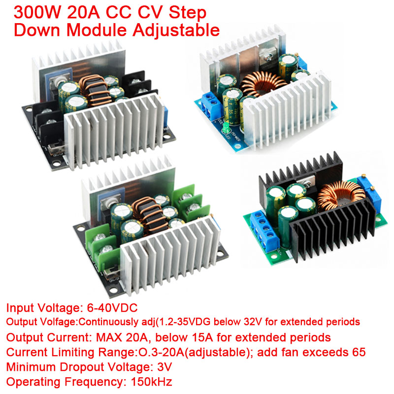 Dc Power Supply Variable - 300W 20A DC-DC บัคคอนเวอร์เตอร์ CC CV