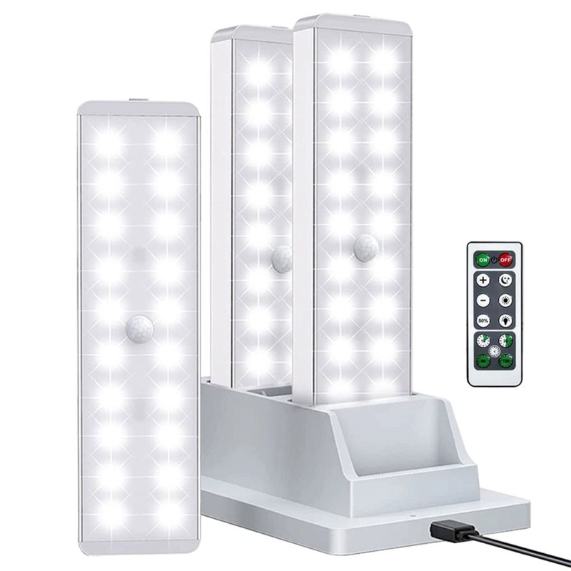 Ldr Light Sensor - ไฟตู้เสื้อผ้า LED รุ่น ABDJ พร้อมเซ็นเซอร์ตรวจจับการเคลื่อนไหว, ชุดไฟใต้ตู้แบบชาร์จได้