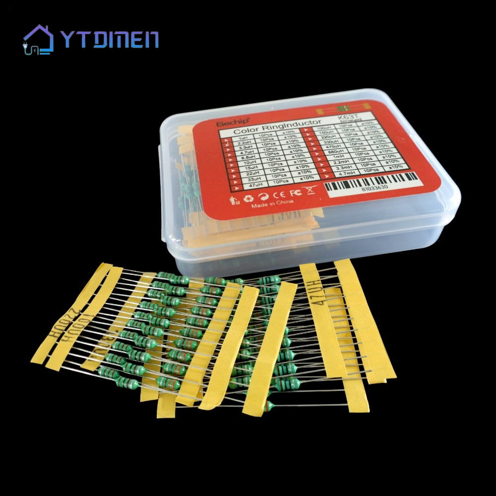Diy Electronics For Beginners - 200 ชิ้น 1/2W 0410 ชุดอินดักเตอร์วงแหวนสี 1uH-4.7mH