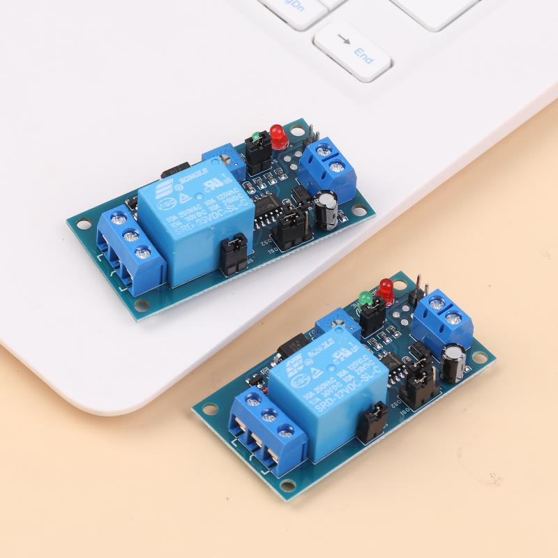 Relay Module 5V - โมดูลรีเลย์ปรับตั้งค่าหน่วงเวลาได้ 5V 12V DC บอร์ดตั้งเวลาหน่วงเปิด หน่วงปิด