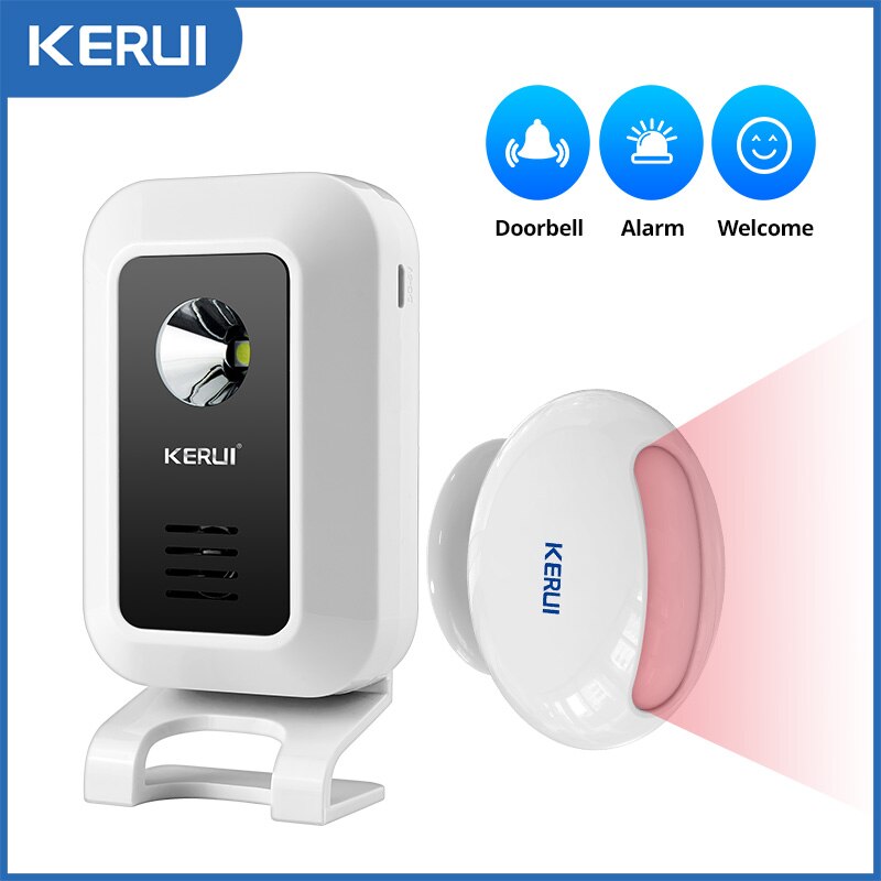 Ldr Light Sensor - Kerui เซ็นเซอร์ตรวจจับความเคลื่อนไหวต้อนรับ M7, สัญญาณเตือน32เพลงกริ่งประตูบ้านไร้สายไฟ LED กลางคืนประตูหน้าต่างร้านค้า