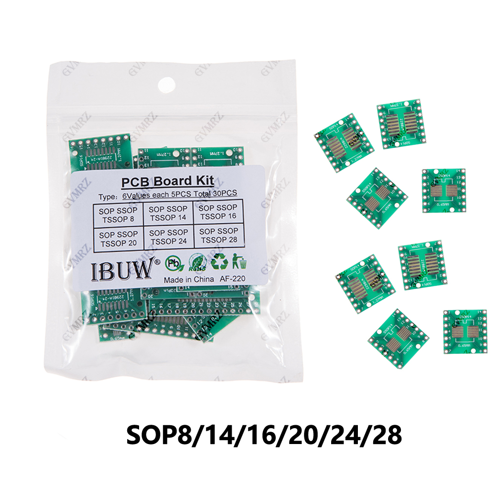 Diy Electronics For Beginners - 30 ชิ้น 6 ขนาด ชุดอะแดปเตอร์บอร์ด PCB