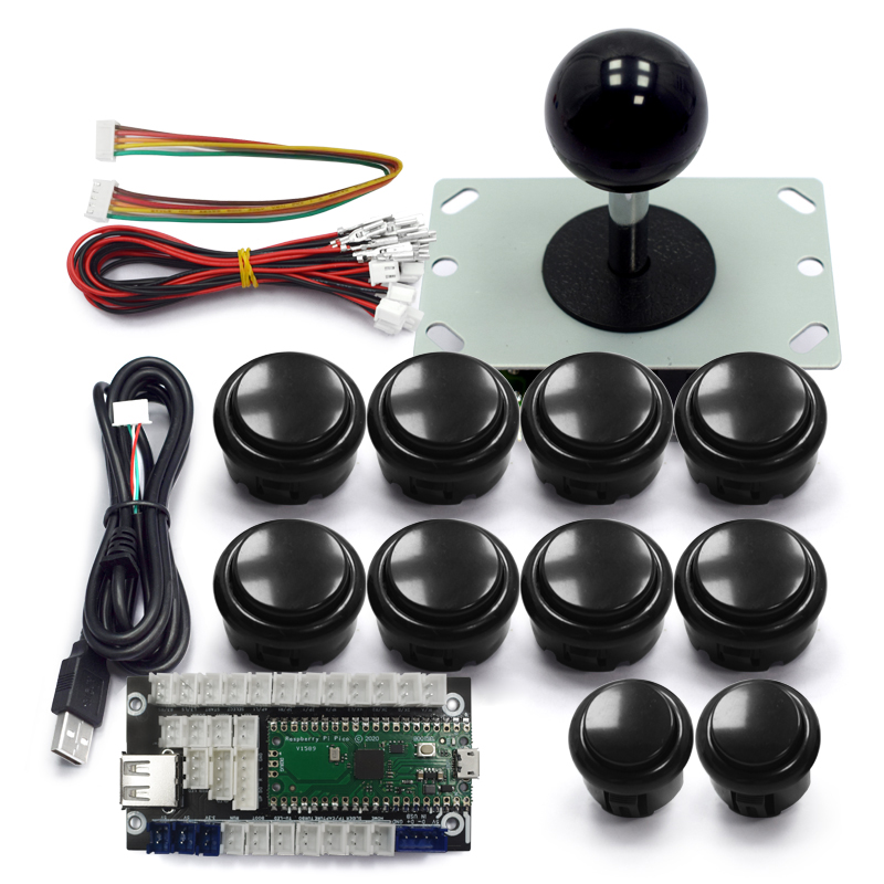 Diy Electronics Game - ชุดคิทเกมอาร์เคด Copy Sanwa พร้อมจอยสติ๊ก 8 ทิศทาง