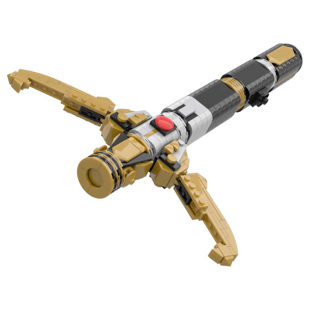Diy Lightsaber Electronics - ตัวต่อ Gobricks MOC ดาบไลท์เซเบอร์แห่งสาธารณรัฐสูง ชุดตัวต่ออาวุธอวกาศ ของเล่นประกอบเอง