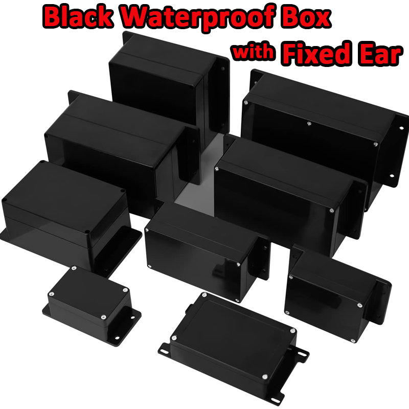Diy Box Electronics Mall - กล่องกันน้ําพลาสติก ABS ไฟฟ้ากล่อง DIY โครงการอิเล็กทรอนิกส์กรณีแหล่งจ่ายไฟพร้อมหูคงที่