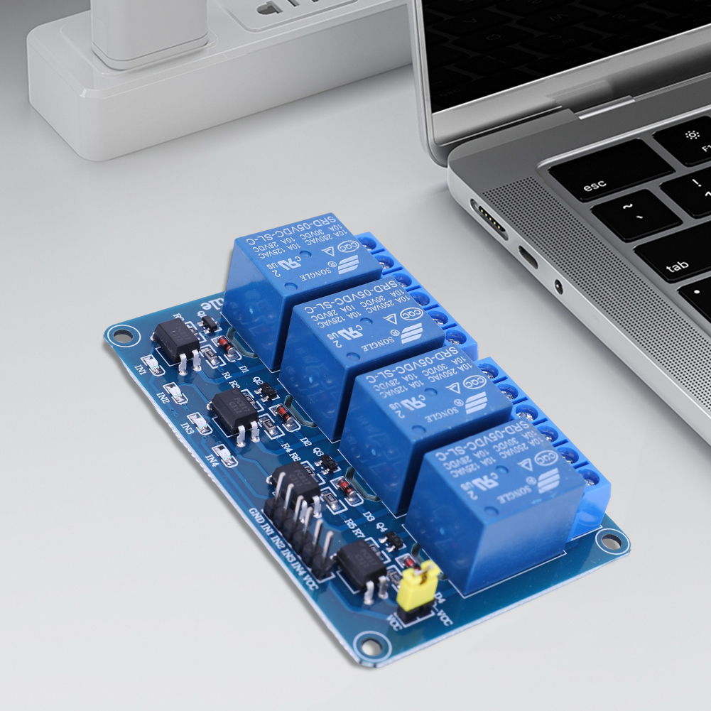 บอร์ดรีเลย์ 4 ช่อง 5V 12V พร้อ - Relay Module 5V บทวิจารณ์และราคา