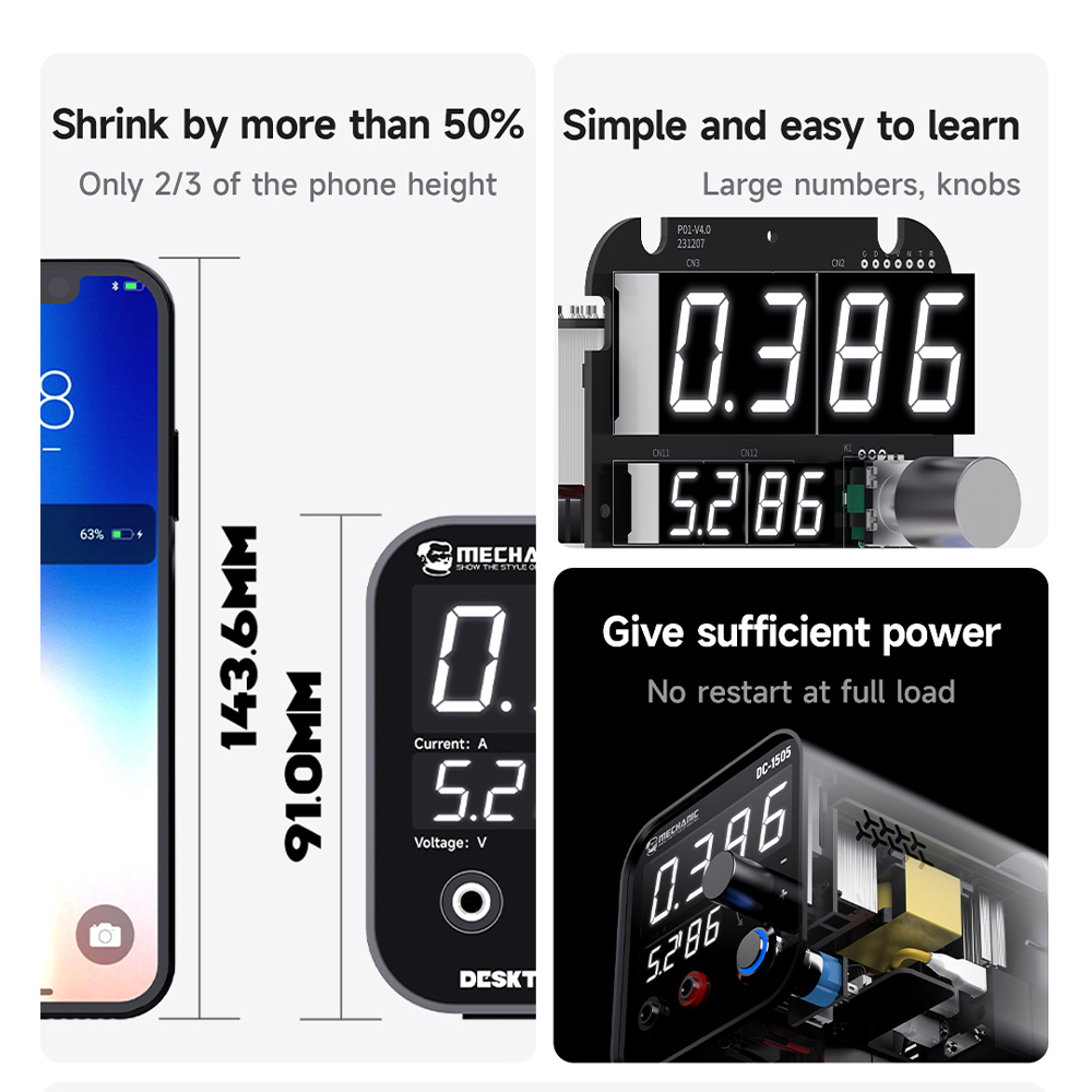 MECHANIC DC-1505 แหล่งจ่ายไฟปร - Dc Power Supply Variable บทวิจารณ์และราคา