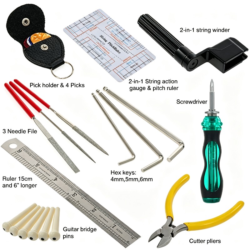 ชุดเครื่องมือซ่อมกีตาร์ 22 ชิ้ - Diy Guitar Electronics บทวิจารณ์และราคา