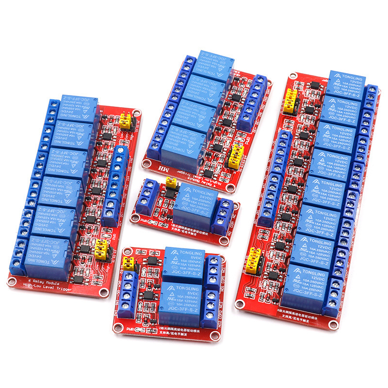 โมดูลรีเลย์ 1/2/4/8 ช่อง รองรั - Relay Module 5V บทวิจารณ์และราคา