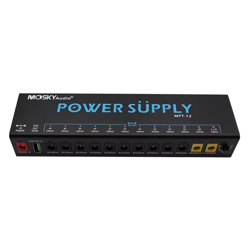 MOSKY MPT-12 กีตาร์แหล่งจ่ายไฟ - Diy Guitar Electronics บทวิจารณ์และราคา