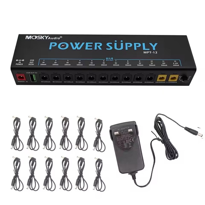 MOSKY MPT-12 กีตาร์แหล่งจ่ายไฟ - Diy Guitar Electronics บทวิจารณ์และราคา