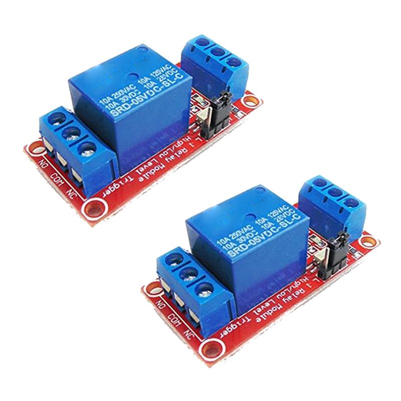 โมดูลรีเลย์ 2 ช่อง 5V จำนวน 2  - Relay Module 5V บทวิจารณ์และราคา