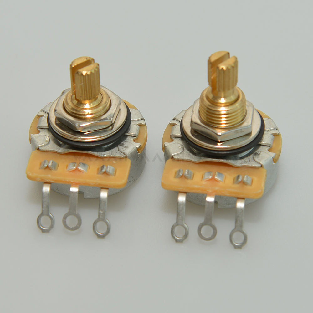 โพเทนชิโอมิเตอร์เพลาแยกทองเหลื - Diy Guitar Electronics บทวิจารณ์และราคา
