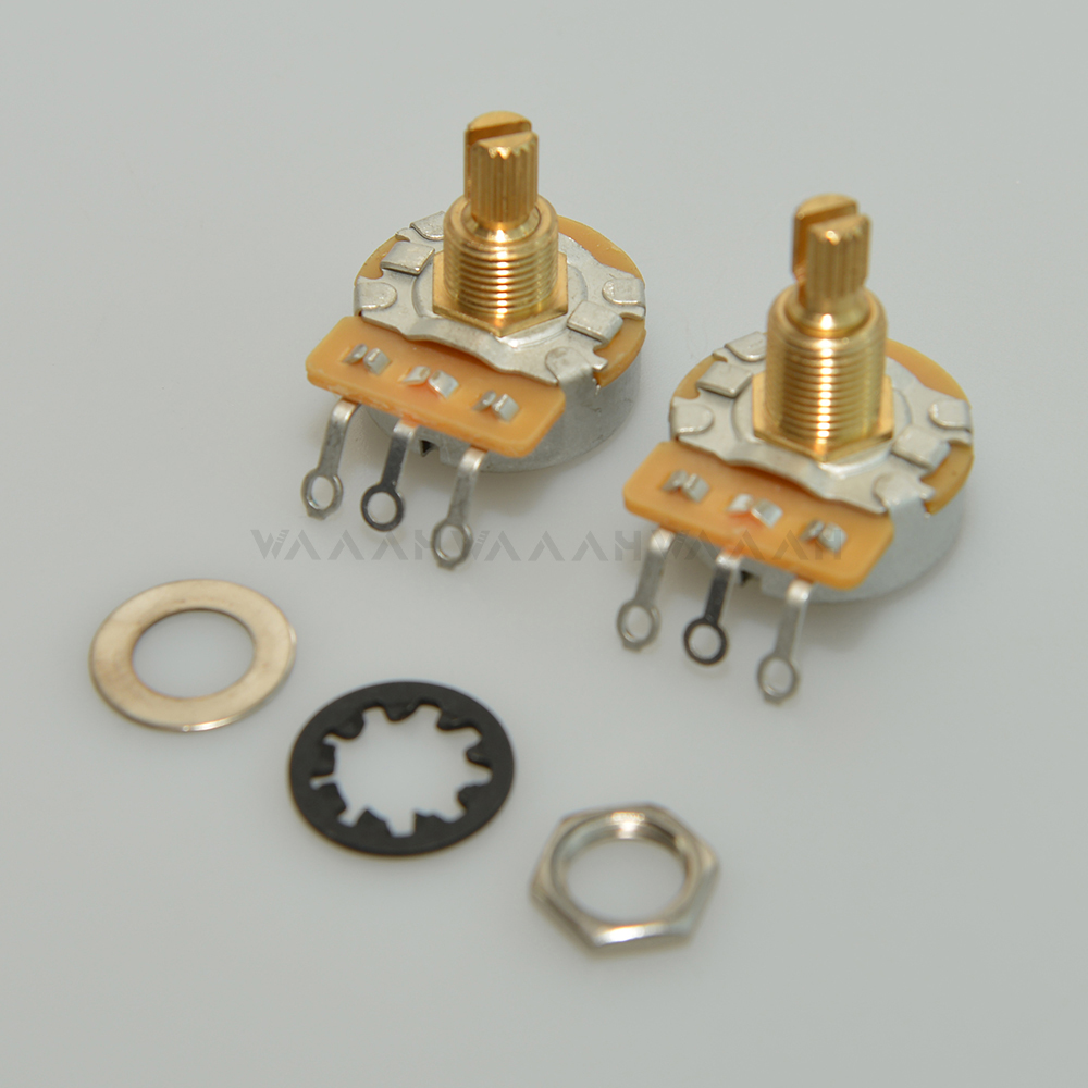 โพเทนชิโอมิเตอร์เพลาแยกทองเหลื - Diy Guitar Electronics บทวิจารณ์และราคา