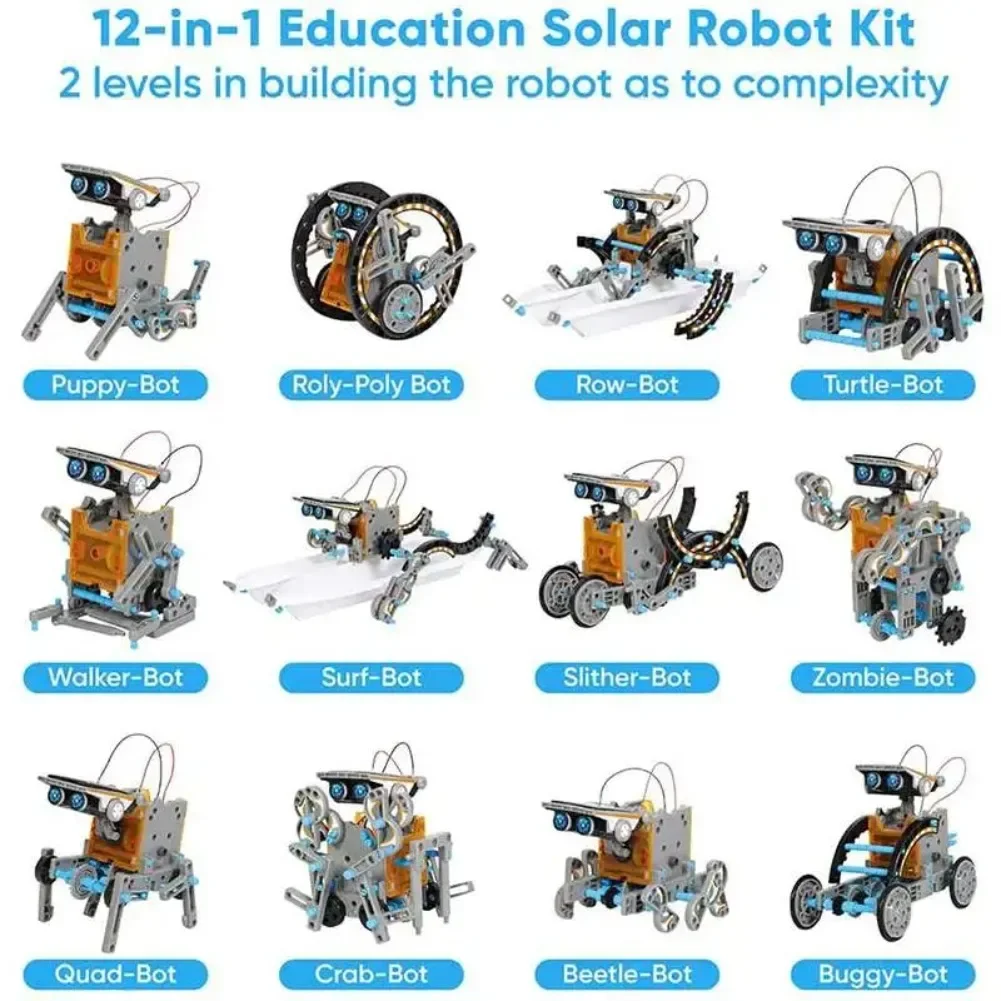 13 in 1 พลังงานแสงอาทิตย์หุ่นย - Diy Electronics Set บทวิจารณ์และราคา
