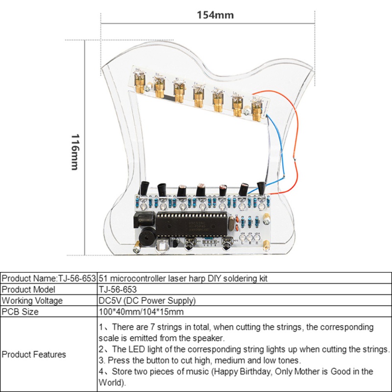 DIY เลเซอร์พิณชุดอิเล็กทรอนิกส - Diy Lightsaber Electronics บทวิจารณ์และราคา